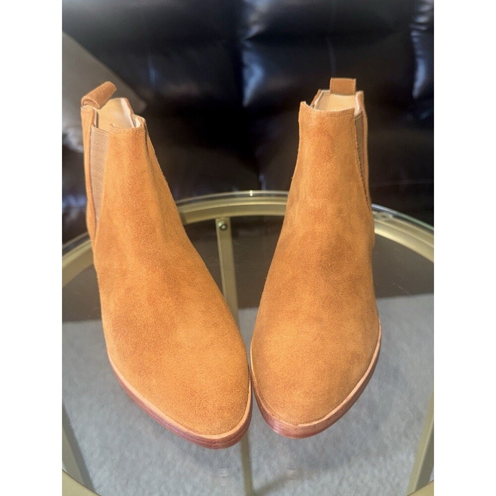 Nisolo Eva Everyday Chelsea Suede Nutmeg Women's 6 NWB Fall